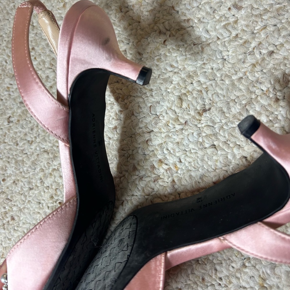 Adrienne Vittadini Pink Embellished Heels - Picture 3 of 8